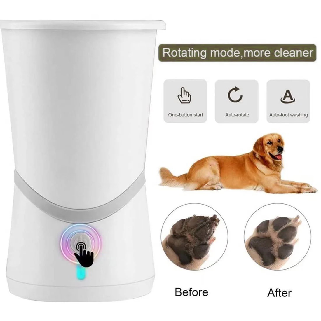 Pet cleaning pod portable gadget